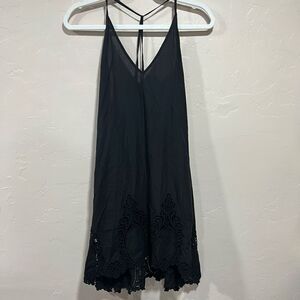 Free People "Easy Livin" Slip Dress - Size Extra Small - Black